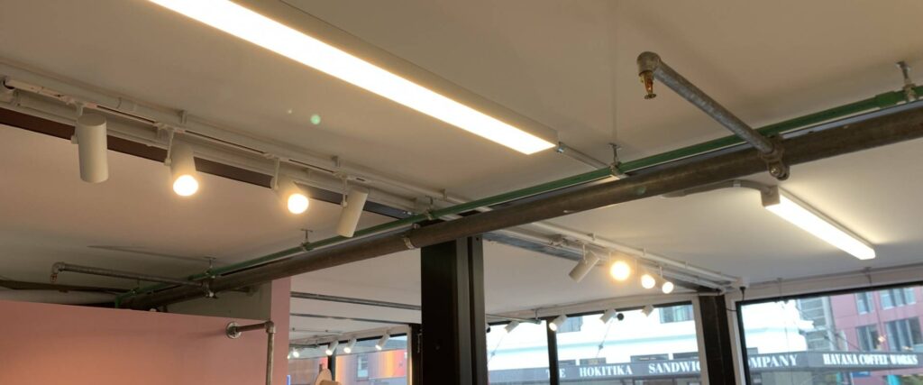 Energy-efficient commercial shop lighting - Christchurch