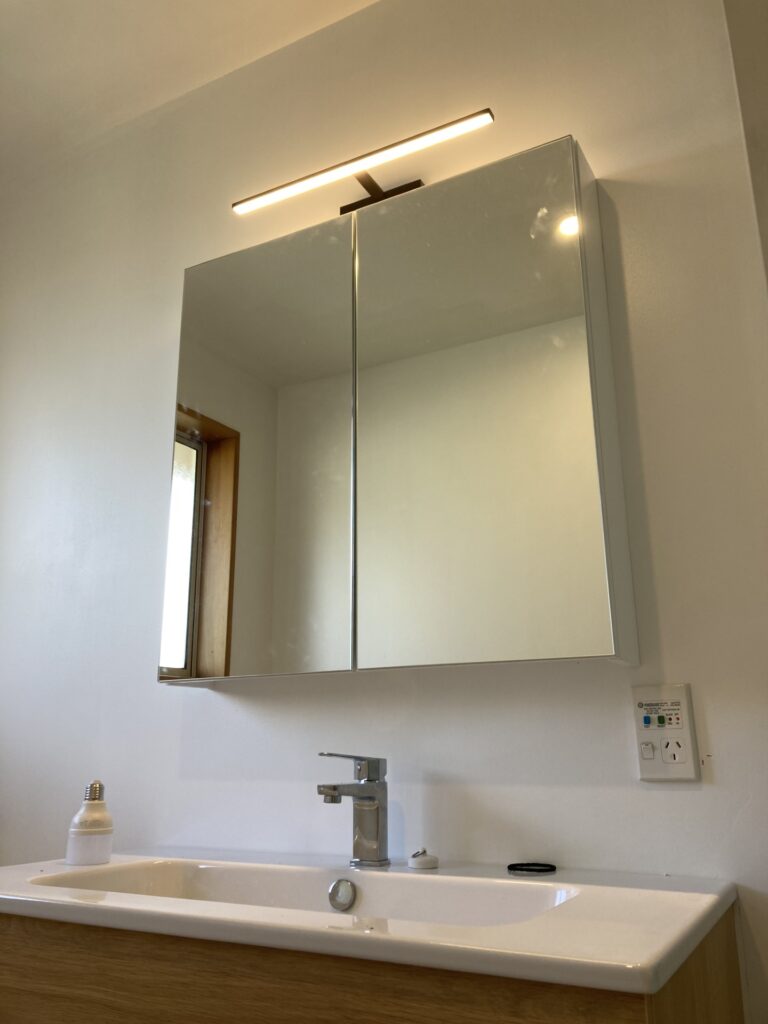 Bathroom mirror light replacement - Christchurch