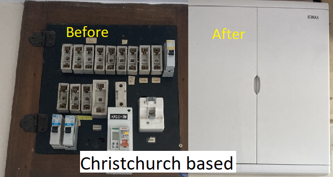 Switchboard Upgrade (before/after)